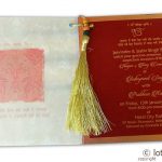 Insert1 of Exquisite Sikh Wedding Card with Beads Dori