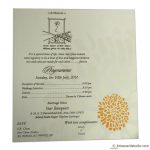 Insert1 of Gold Shine Ganesh Wedding Card