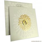Gold Shine Ganesh Wedding Card