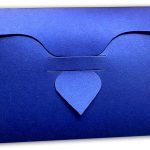 Back closed of Exclusive Sized Glossed Shagun Money Envelope in Imperial Blue