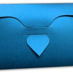 Back view of Exclusive Sized Glossed Shagun Money Envelope in Imperial Blue