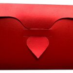 Back view of Exclusive Sized Glossed Shagun Money Envelope in Royal Red