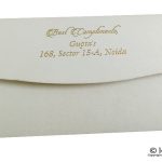 Hot Foil Stamped Pearl Ivory Money Envelopes
