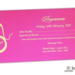 Insert1 of Stunning Barbie Pink Wedding Invitation with Heart Rhinestone