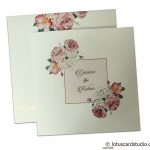 Digital Print Floral Design Wedding Invitation