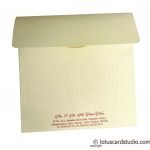 Envelope back of Elegant Ivory Wedding Invitation Card
