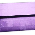 Back view of Money Envelope in Purple with Glossy Finish