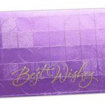 Front view of Money Envelope in Purple with Glossy Finish