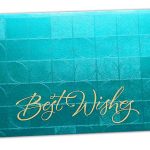 Front view of Money Envelope in Teal with Glossy Finish