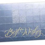 Front view of Money Envelope in Soft Blue with Glossy Finish