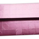 Back view of Money Envelope in Soft Pink with Glossy Finish