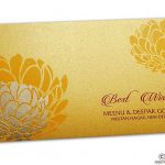 Lotus Flower Designer Gift Envelope in Gold
