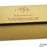 Back view of personalized Pure Gold Shagun Envelopes