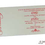 Insert1 of Marriage Invitation in Mexican Pink with Mantras