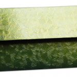 Back view of Green Petals Design Money Envelope