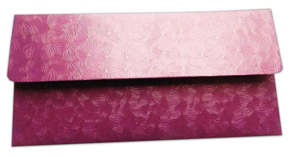 Pink Petals Design Money Envelope - Set of 50 Envelopes - Lotus