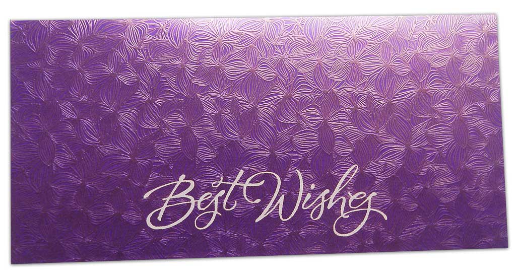 Purple Petals Design Money Envelope