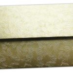 Back view of Golden Petals Design Money Envelope
