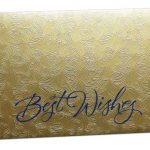 Golden Petals Design Money Envelope