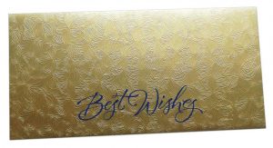 Golden Petals Design Money Envelope