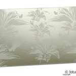 Beautiful Metallic Ivory Color Envelope with Blossom Flowers