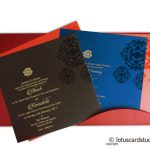 Card inside - Stunning Wedding Card in Royal Red and Golden