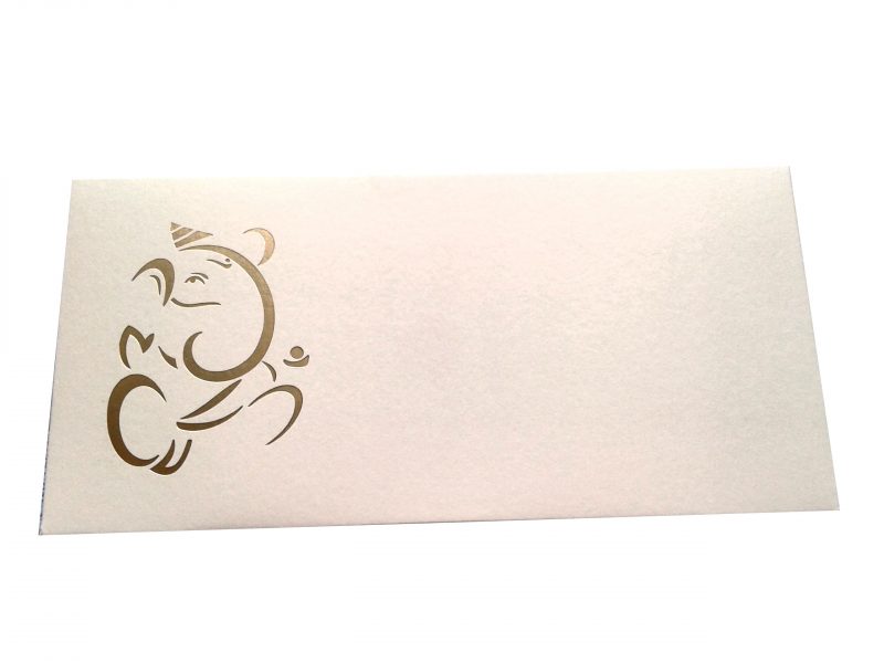 Signature Money Envelope with Hot Foil Stamped Ganesh