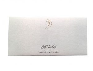 Signature Money Envelope with Hot Foil Stamped Om