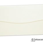 Back view of Pearl ivory Money Envelopes