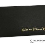Front view of Classic Black Shagun Gift Envelope