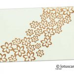 Golden Floral Shagun Envelope in Ivory