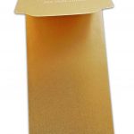 Back view of pure golden portrait gift envelopes