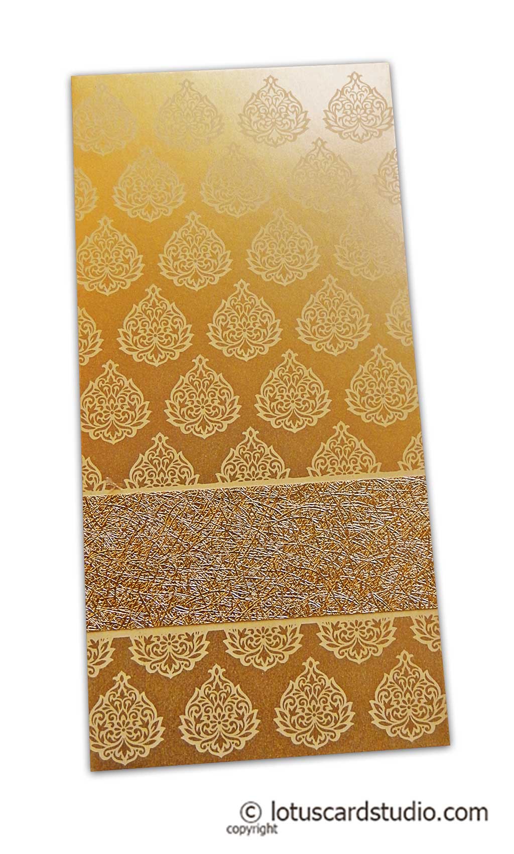 Golden Fibro Rich Shagun Envelope in Pure Gold
