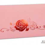 Light Pink Money Envelope with Hot Foil Rose