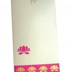 Lotus Theme Shagun Envelope in Pearl Ivory