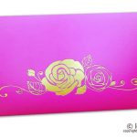 Mexican Pink Money Envelope with Hot Foil Rose