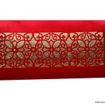 Signature Laser Cut Satin Shagun Envelope in Classic Red