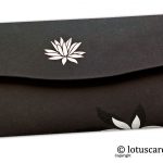 Back view of The Black Beauty Lotus Money Gift Envelope