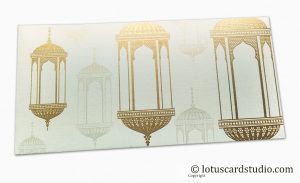 Wedding Envelopes with Golden Chandelier for Money Gift