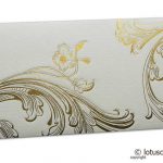 Signature Envelope with Golden Debossed Floral Design