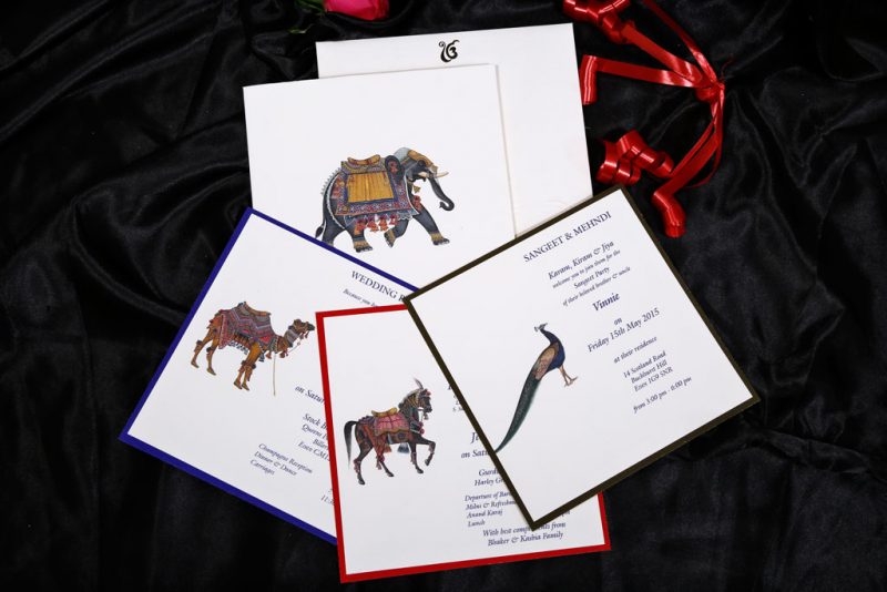 Inserts of Animal Theme Wedding Invitation