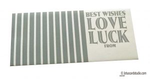 Ivory Gift Envelope with Silver Best Wishes