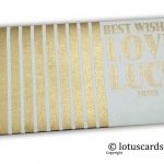 Ivory Gift Envelope with Golden Best Wishes