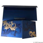 Envelope back of Dazzling Blue Wedding Invitation Card