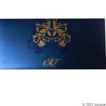 Envelope of Dazzling Blue Wedding Invitation Card