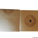 Envelope back of Classic Golden Brown Indian Wedding Invite