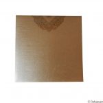 Envelope front of Classic Golden Brown Indian Wedding Invite