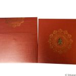 Envelope back of Classic Red Indian Wedding Invitation Card