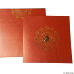 Classic Red Indian Wedding Invitation Card