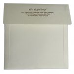 Envelope back of Embossed Floral Wedding Invitation